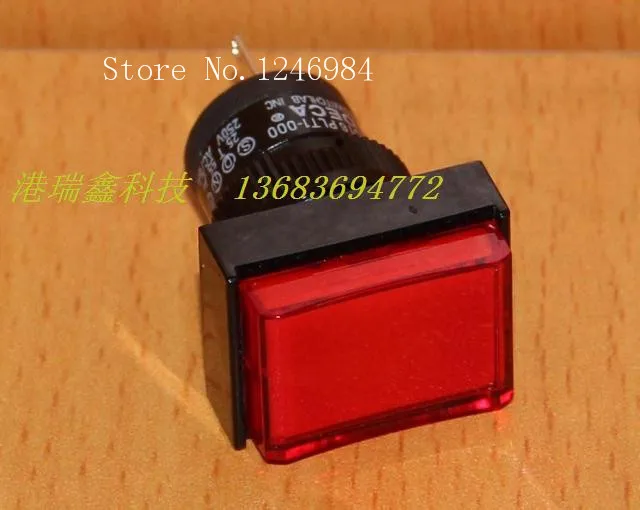 

[SA]M16 power indicator seat Progressive Alliance DECA Taiwan rectangular colored lights seat D16LPT1-000--20pcs/lot