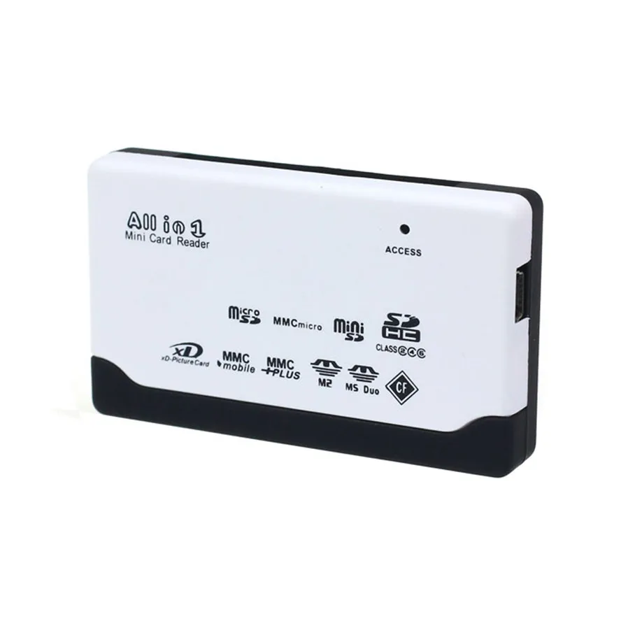 Mosunx USB 2.0 Card Reader для SD XD MMC MS CF TF Micro SD M2 адаптер Высокое качество Mini Card Reader черный, белый цвет Drop доставка
