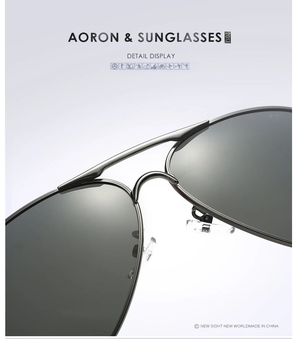 Для мужчин солнцезащитные очки Классические поляризованные очки вождения солнцезащитные очки металлический конструктор очки по рецепту
