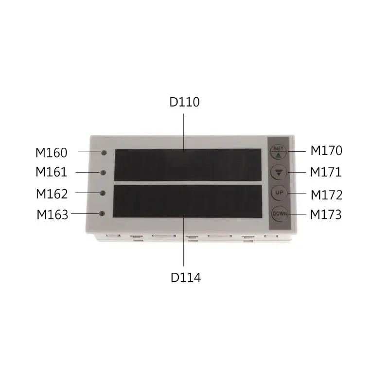 ПЛК дисплей и Параметры передачи дисплей доска простой текст 2 ряда D100 D114