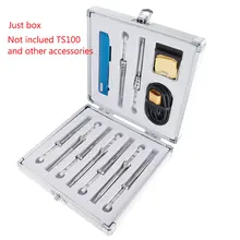 Алюминиевая посылка, паяльник, специальный ящик для хранения TS100, Электрический паяльник, наконечник, органайзер, коробка