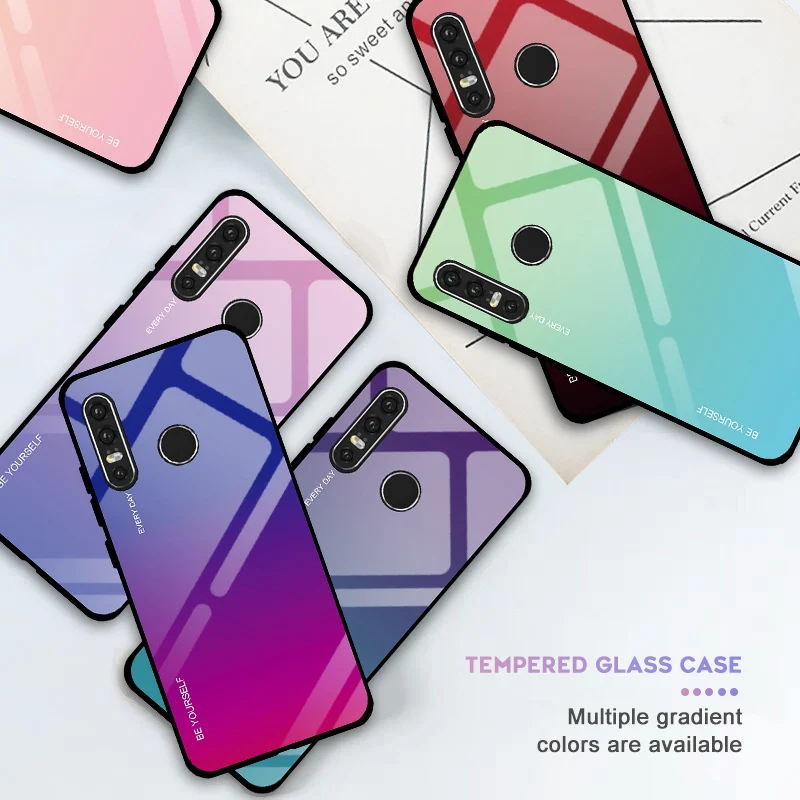 Стеклянный чехол для Huawei P30 P20 Mate 10 20 Lite Pro Роскошный телефона P Smart Y9 2019 Nova 2i 3 3i 4
