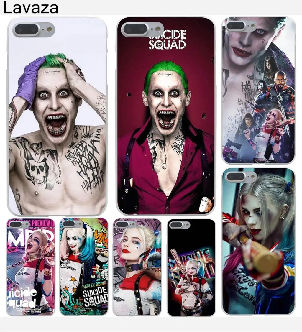 

Lavaza Jared Leto Joker Margot Hard Case Shell for Apple iPhone 6 6s 7 8 Plus 4 4S 5 5S SE 5C for iPhone XS Max XR Cases