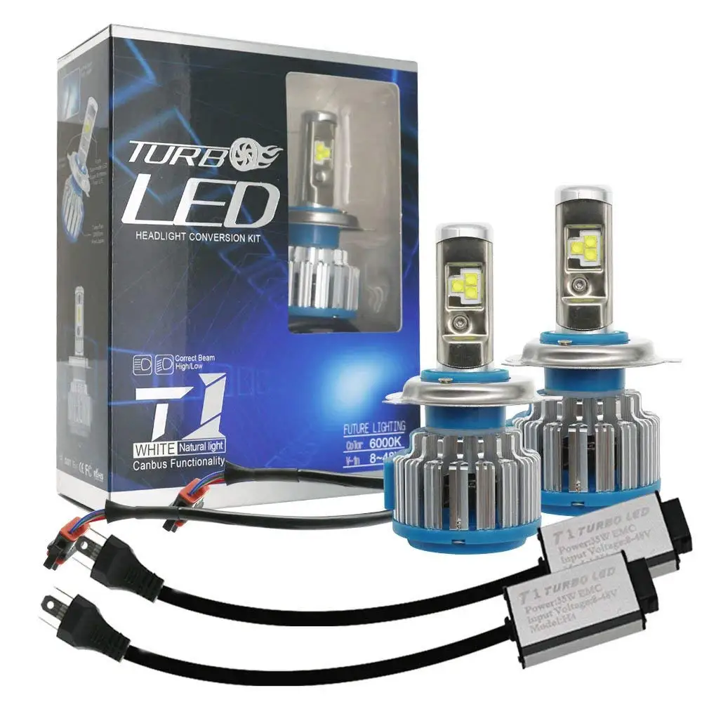 

Pair Turbo 55W H4 H7 Led Car Headlight W/USA Cree Chip H4 H7 H8 H9 H11 H1 9005 9006 DRL Daytime Running Light Canbus Lamp Bulbs