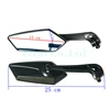 LMoDri Universal Pair Motorcycle Rear Mirror Scooter 8mm 10mm Motorbike Modification Back Side Mirrors For HONDA YAMAHA SUZUKI ► Photo 3/6