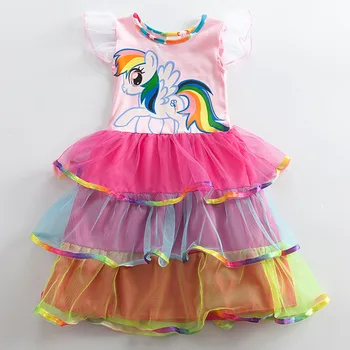 Cute Unicorn Multi Layered Dress