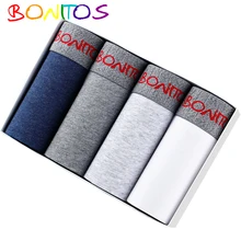 4 шт., мужское нижнее белье, мужские боксеры, шорты, мужское нижнее белье, Calecon, мужские хлопковые трусы, Прозрачные Боксеры, длинные Кальвин, Calvinfully Top