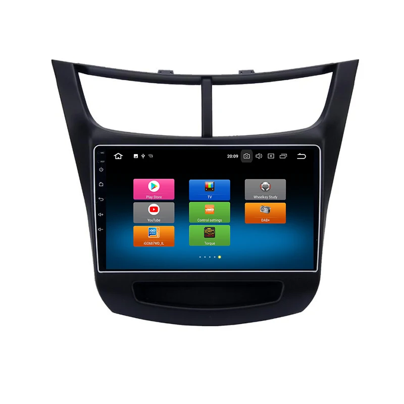 Perfect Lenvio 4G RAM 32G ROM Octa Core Android 8.0 CAR DVD GPS Navigation Player For Chevrolet Sail 2015 2016 2017 Stereo Radio BT IPS 1