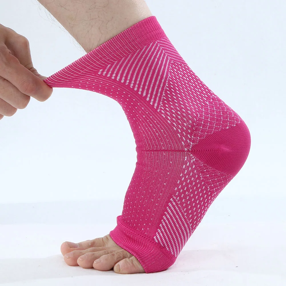

1 Pair Ankle Wrist Sprain Joint Care Protector Chinlon Elastic Sock For Women Men Sports Socks Sportswear Elastic Sock 2Colors