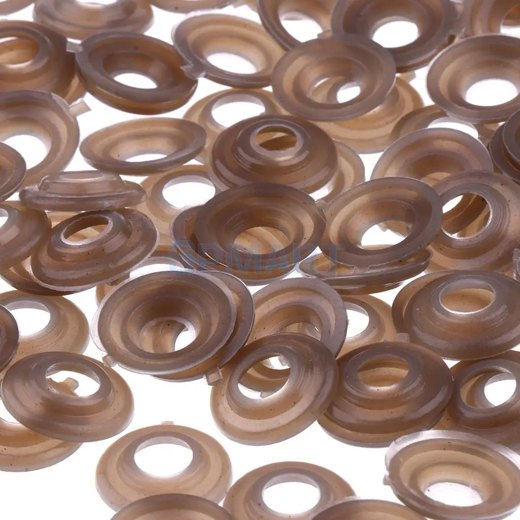 100 Pieces 15mm Plastic Safety Eyes Nose Washer BACKS for Bear Doll DIY Craft 