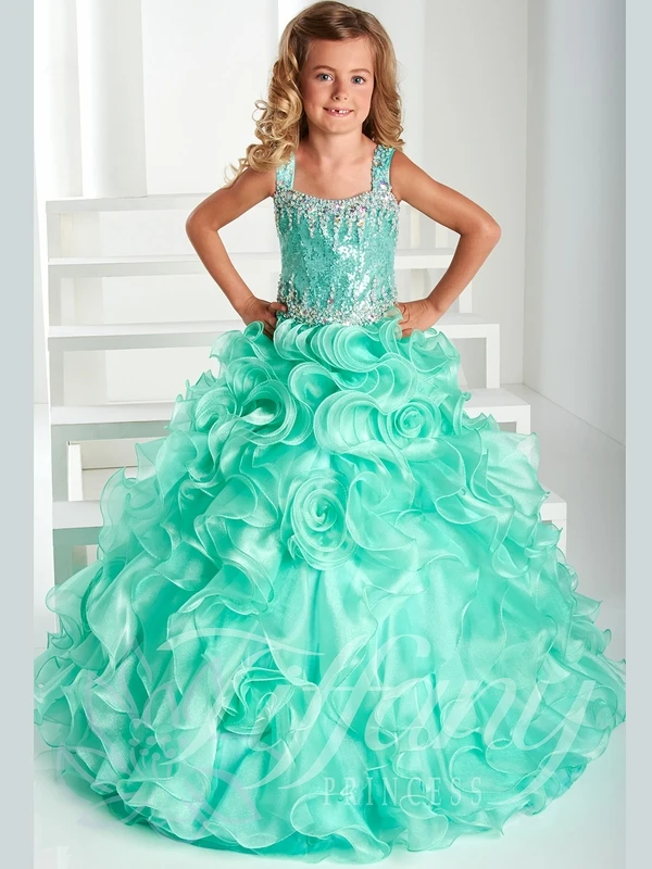 2016 Mint Green Coral Organza Ball Gown Sequined Bodice Flower Pattern Long Pageant Dresses For 2016 Mint Green Coral Organza Ball Gown Sequined Bodice Flower Pattern Long Pageant Dresses For