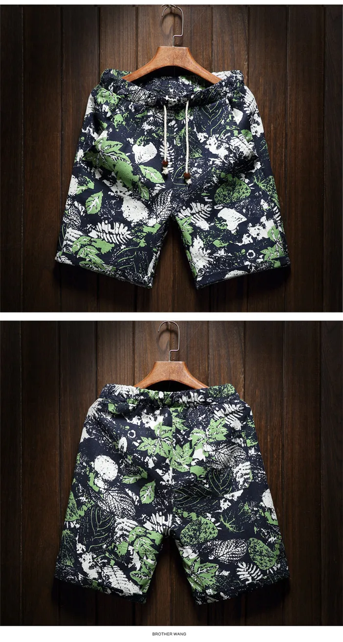 Women's Fantastic Elastic Waist Floral Printed Shorts-Model6