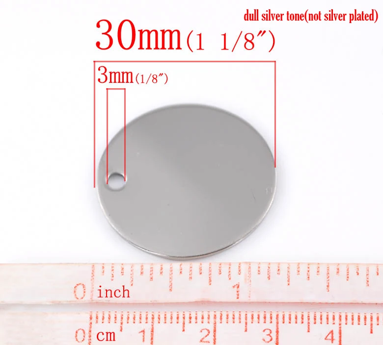 Круглые кулоны из нержавеющей стали пустые штамповочные подвески для