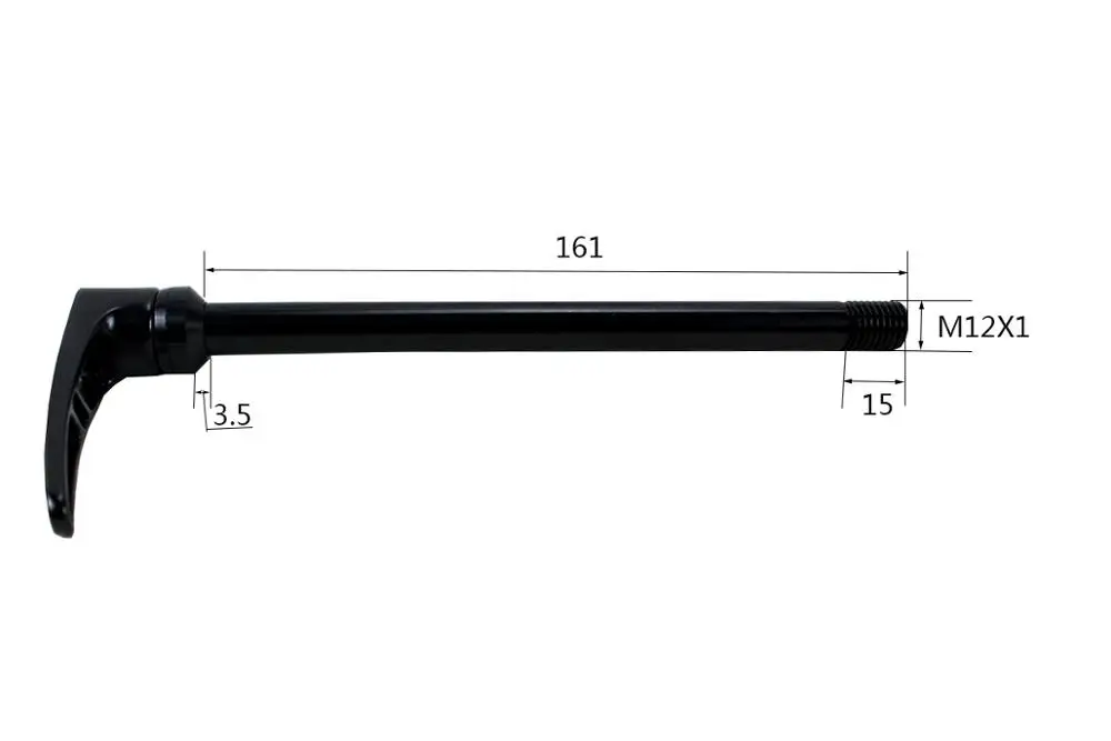Задняя ось для SYNTACE X12 стиль X-12 12X142 мм шампуры MTB велосипедный сплав QR шаг резьбы 1,0 мм длина 161