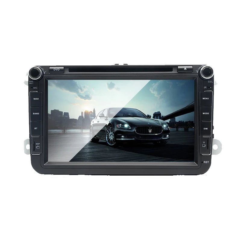 2 din 8 дюймов Автомобильный DVD Радио Gps стерео ПК Android 9 0 1G + 16G в тире для vw B6 B5 B7 Passat Golf