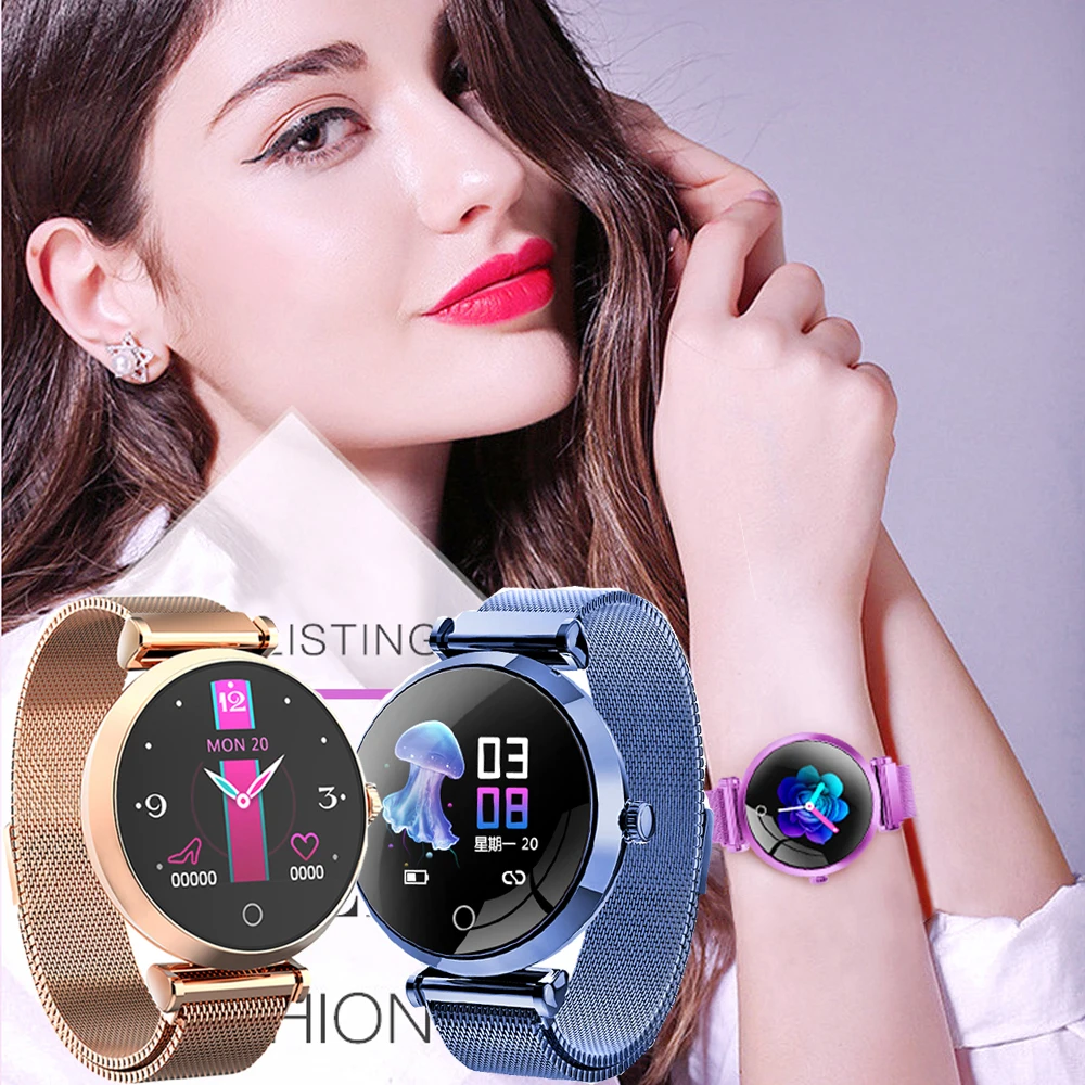 

Smart Watch Women Waterproof Heart Rate Monitor Fitness Tracker Bluetooth Lady Smartwtch Fitness Bracelet R6 Smartwatch PK H8