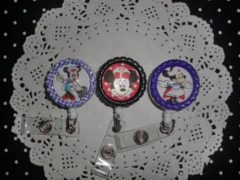 

Cute Cartoon Micky Mouse kawaii Retractable Cute Lovely Fashionable of ID/IC Card Badge Reel Holder 1pcs/lot