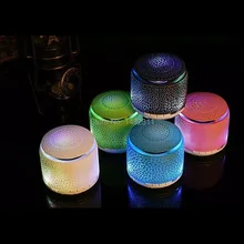 MINI Wireless Bluetooth Led Light Speaker Colorful USB Speakers Support FM Raido TF Card Music Sound Box For Computer Speaker