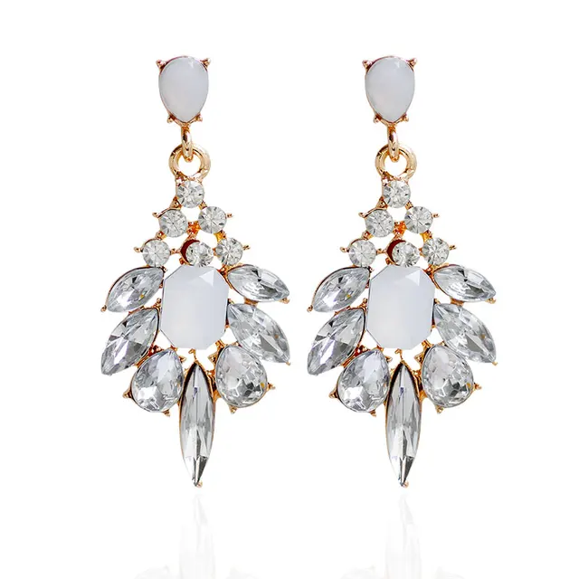 F U Diffe Colors Of Resin Crystal Dangle Earrings With Gold F U Diffe Colors Of Resin Crystal Dangle Earrings With Gold Color Elegant Drop For Women