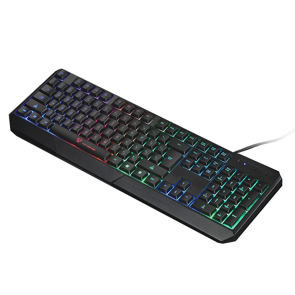 

Wired Gaming Keyboard with Colorful Lights One Machine Dedicated Slim Keyboard for Windows7/8 / XP/ Vista
