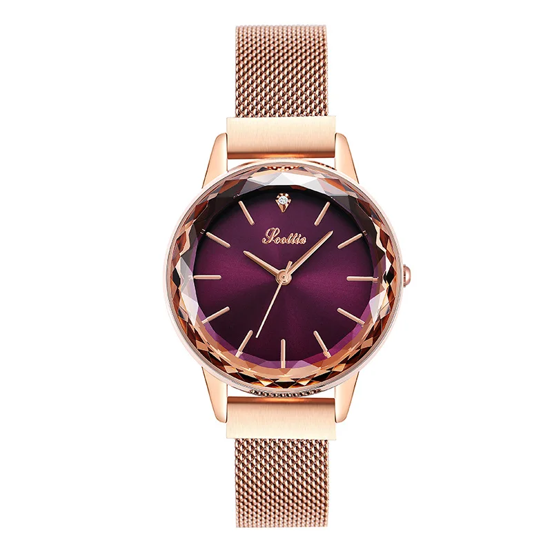 

Scottie Brand Casual Women Gift Watch Gold Mesh Stainless Steel Loop Band Ladies Dress Wristwatches Quartz Relogio Feminino