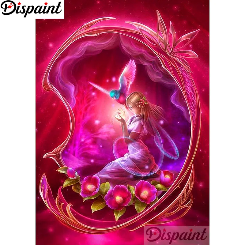 

Dispaint Full Square/Round Drill 5D DIY Diamond Painting "Cartoon beauty" 3D Embroidery Cross Stitch Home Decor Gift A12277
