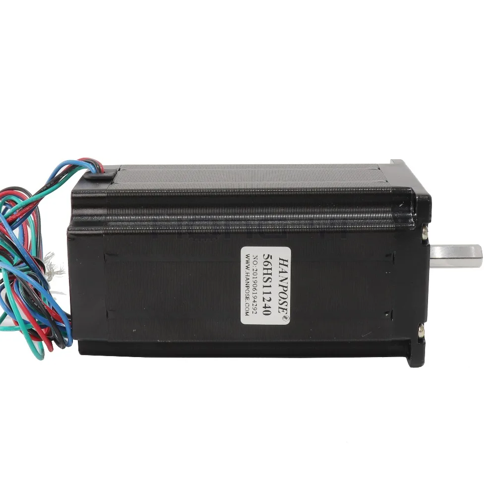Espuma de Plástico 57x112mm para Cnc Nema Motor Deslizante 57 4.0a 3d Impressora Robô Metal 4-lead 23 10 Motor de passo