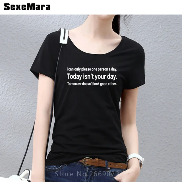 Middle Today Isnt Your Day Girls Funny Slogans T Shirts Personalized Hip Middle Today Isnt Your Day Girls Funny Slogans T Shirts Personalized Hip
