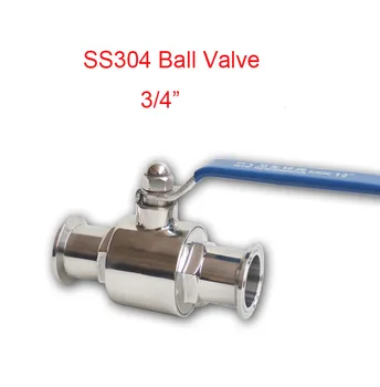 

3/4", SUS304 Stainless Steel Sanitary Clamp Type Ball Valve