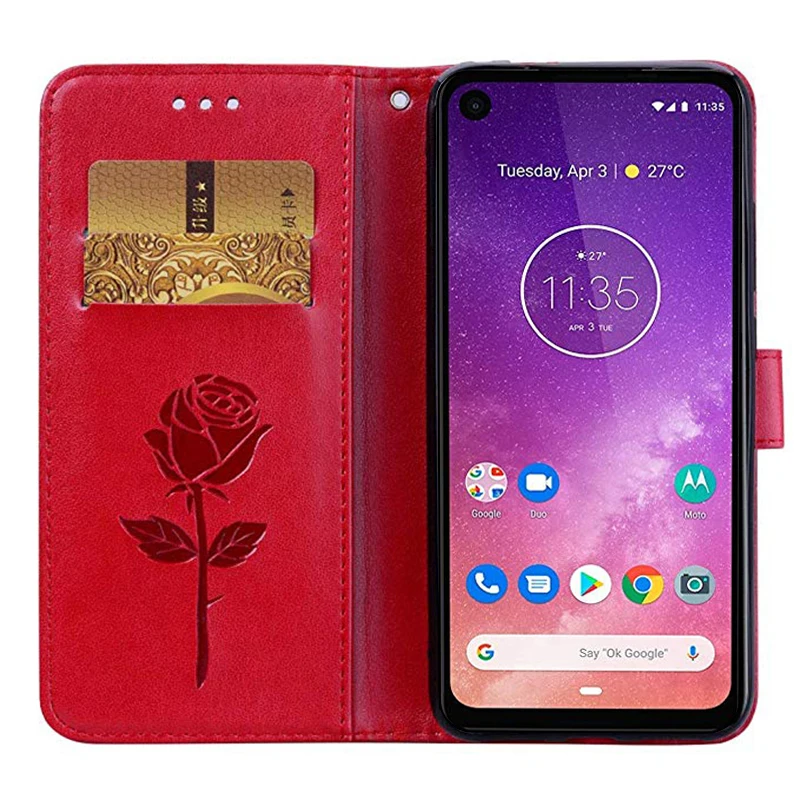 Для Motorola One Vision Moto One power Wallet чехол для телефона Motorola One Флип кожаный чехол для Etui Fundas Capa Coque