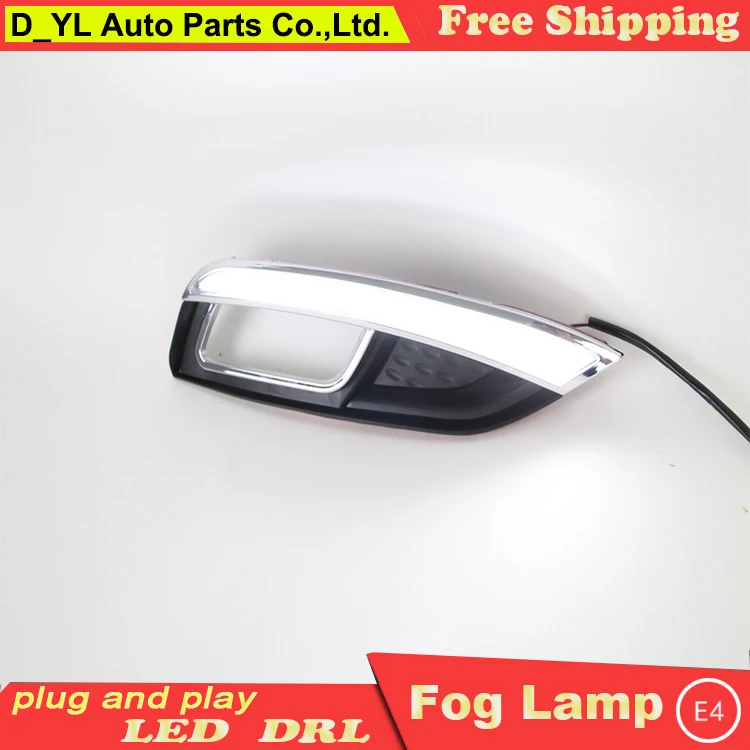Car styling For Kia K3 2013-2014 LED DRL led fog lamps daytime running lights High brightness guide A tusk | Автомобили и