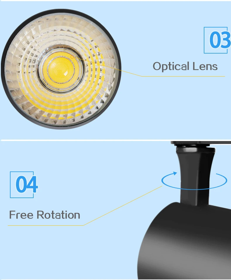 15 Вт, 20 Вт, 30 Вт, COB, коммерческий светодиодный Трек, легкая одежда, магазин обуви, трековые огни, светильники