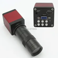 2.0mp 30fps 1080 P HDMI VGA двойной Выход цифровой промышленный микроскоп Камера+ 8x-130x оптический C-Mount объектив