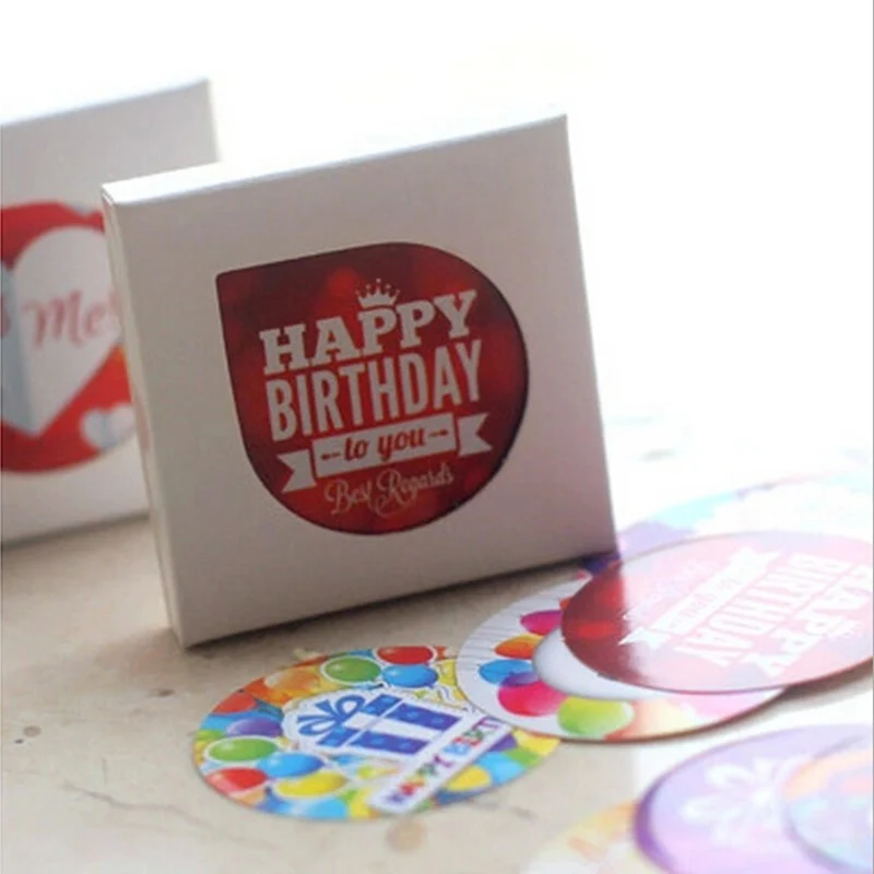 

38 pcs/pack DIY Cartoon Happy Birthday Memo Pad Paper Sticker Vintage Lovely Sticker for Diary Decor Scrapbooking Baby Toy