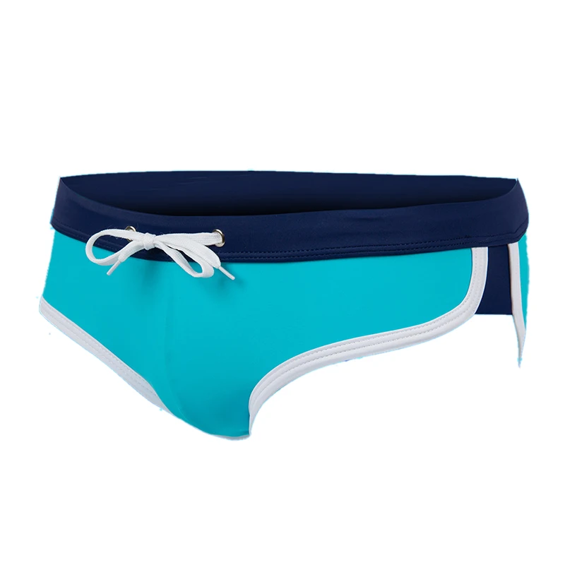 Мужские сексуальные трусы Briefs swim ming Sea пляжный водный спортивный плавки шорты со шнурком тонкий купальник брюки 4 цвета - Цвет: 1