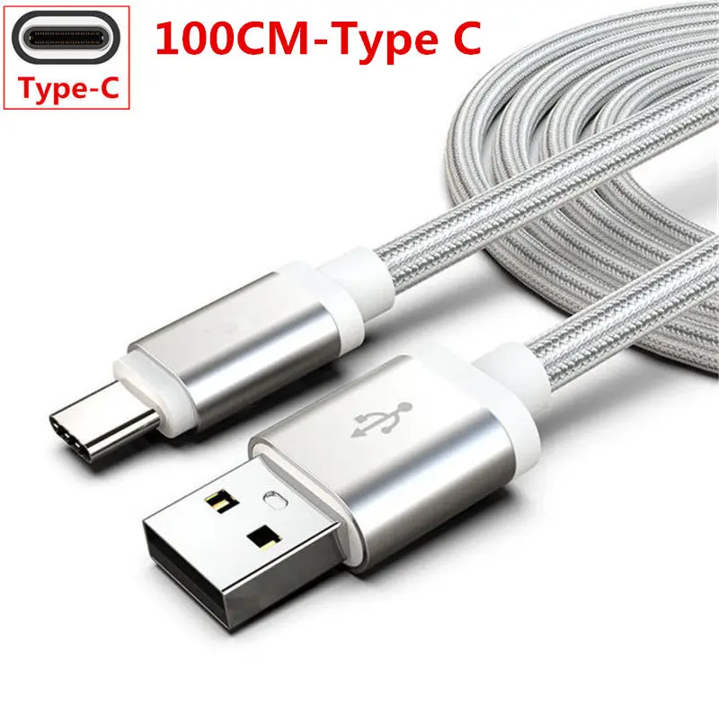 Кабель USB C для samsung S10 S8 S9 huawei P30 Xiaomi mi 9 SE 8 Red mi Note 7 QC 3,0 зарядное устройство для sony 10 LG V40 htc U12 U11 Plus - Тип штекера: 1M Sliver Type C