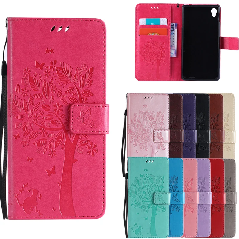 

For coque Sony Xperia M4 Aqua case For Sony Xperia M4 Aqua Dual E2303 E2333 E2353 3D Pattern Wallet Flip Cover Leather Case