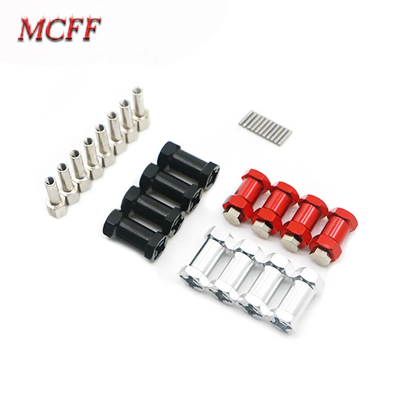 

12mm Metal Wheel Hex Hub 15mm/20mm/25mm Extension Coupler Adapter for 1/10 RC Crawler Car AXIAL SCX10 D90 CC01