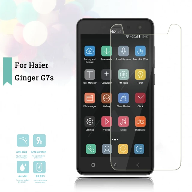 Special Offers 2.5D 0.26mm Ultra Tempered Glass For Haier Ginger G7s Toughened Screen Protector Film Protective Screen Case Universal