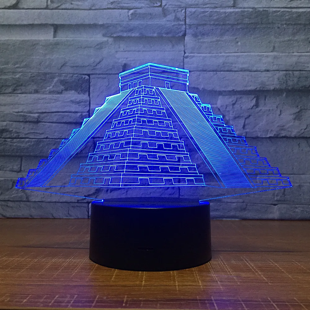 Египетские пирамиды 3D модель энергосберегающий светодиодный сенсорный стерео