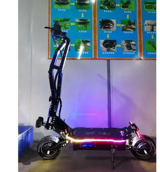 

5000W 95KMH Electric Scooter 11 Inch Two Motors Wheel E Scooter Brushless Motor Foldable Skateboard Trotinette Electrique Adulte
