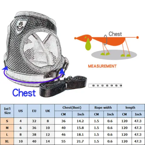 Поводок для домашних животных для кошек, собак, мягкий сетчатый жилет с ремнем безопасности