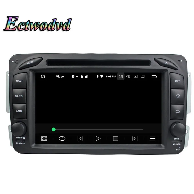 Top Ectwodvd Octa Core Android 9.0 Car Multimedia DVD Player for Benz E-Class W210 (1998-2001) for Benz A-Class W168 (1998-2001) 8