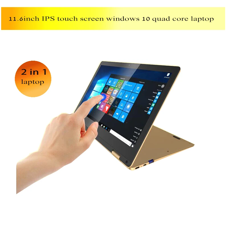 11.6inch touch screen ultrabook laptop 6GB RAM EMMC N3450 Apollo Lake