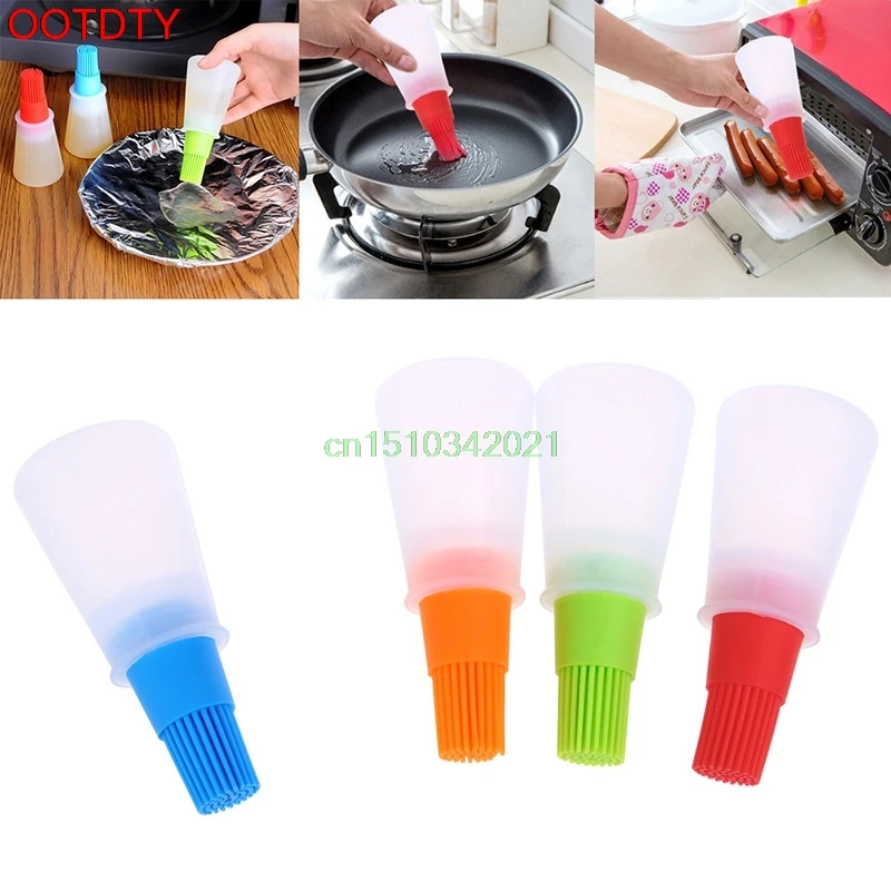 Honey Oil Brush Bottle Silicone Cooking Baking Basting BBQ Pancake Kitchen Tool Honey Oil Brush Bottle Silicone Cooking Baking Basting BBQ Pancake Kitchen Tool