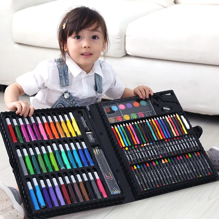 Satin Al 180 Ve 150 Parca Sanat Paintbrush Set Su Renk Kalem Mum Boya Kalem Sanat Boyama Premium Kalite Uzun Omurlu Tl197 03 Dhgate Comda
