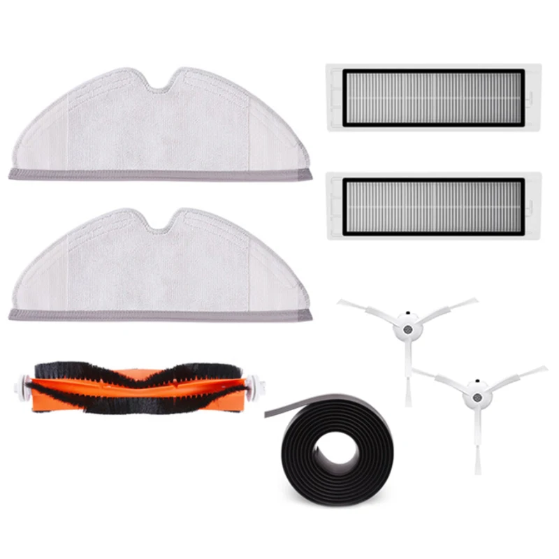 

2019 Spare Part for Xiaomi Vacuum S50 S51 2pc Side Brush 2pc Filters 2pc Mop Cloth 1pc Mian Brush 1pc Virtual Magnetic Wall