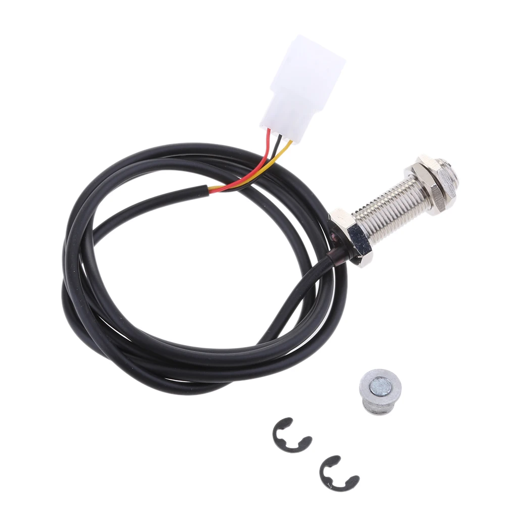 Sensor Cable+Magnets For Motorcycles Digital Odometer Speedometer Tachometer
