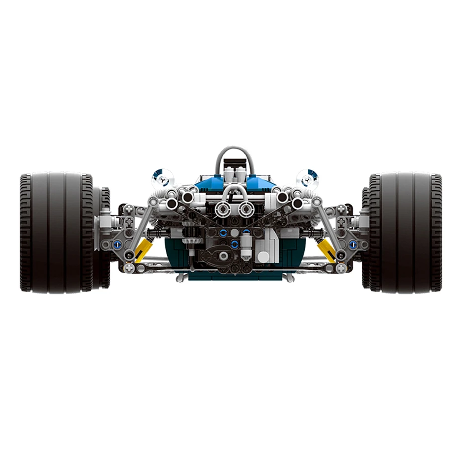 XINGBAO 03022 TECHNIC Car Series 1758PCS The Blue Racing Car Set Building Blocks Bricks Compatible Legoings Technic Car Juguetes