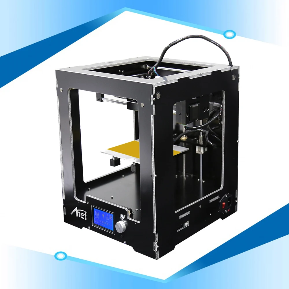 Anet A3S Assembled Metal 3d Printer Aluminum Composite Panel Casing 12864 LCD Screen PLA 3d Printer 0.1mm Print Precision Anet A3S Assembled Metal 3d Printer Aluminum Composite Panel Casing 12864 LCD Screen PLA 3d Printer 0.1mm Print Precision